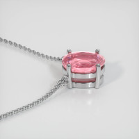 1.13 Ct. Sapphire Necklace, 14K White Gold 3