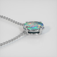 0.85 Ct. Gemstone Necklace, 18K White Gold 3