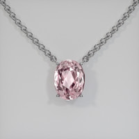 2.52 Ct. Gemstone Necklace, 18K White Gold 1