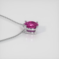 1.45 Ct. Sapphire Necklace, 18K White Gold 3