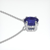 1.34 Ct. Blue Sapphire Necklace, 18K White Gold 3