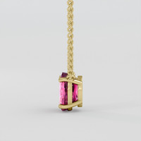 3.02 Ct. Pink Spinel Necklace, 10K Yellow Gold 3