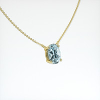 1.40 Ct. Gemstone Necklace, 14K Yellow Gold 2