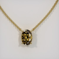 1.15 Ct. Gemstone Necklace, 14K Yellow Gold 1