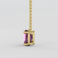 5.24 Ct. Pink Spinel Necklace, 14K Yellow Gold 3