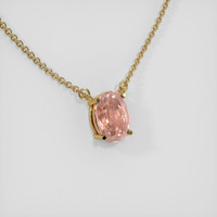 1.72 Ct. Sapphire Necklace, 14K Yellow Gold 2