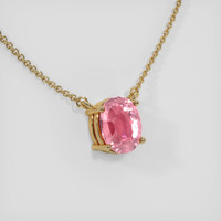 1.13 Ct. Sapphire Necklace, 14K Yellow Gold 2