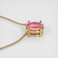 1.13 Ct. Sapphire Necklace, 14K Yellow Gold 3