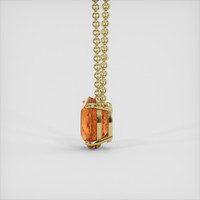 6.93 Ct. Orange Sapphire Necklace, 14K Yellow Gold 3