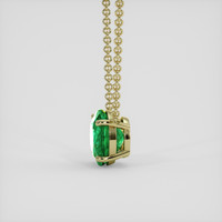 7.18 Ct. Emerald Necklace, 18K Yellow Gold 3
