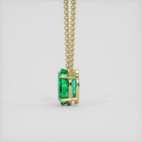 2.27 Ct. Emerald Necklace, 18K Yellow Gold 3