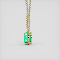 2.07 Ct. Emerald Necklace, 18K Yellow Gold 3