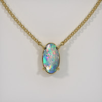 0.85 Ct. Gemstone Necklace, 18K Yellow Gold 1