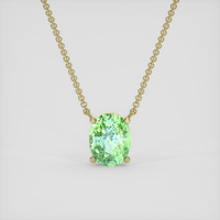 1.64 Ct. Tsavorite Garnet Necklace, 18K Yellow Gold 1