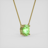 1.64 Ct. Tsavorite Garnet Necklace, 18K Yellow Gold 2