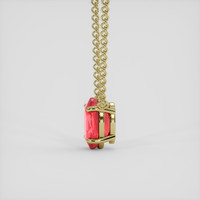 2.42 Ct. Pinkish Red Ruby Necklace, 18K Yellow Gold 3
