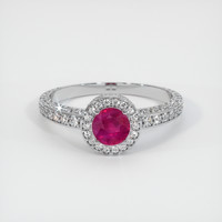 0.61 Ct. Ruby Ring, Platinum 950 1