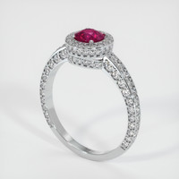 0.61 Ct. Ruby Ring, Platinum 950 2