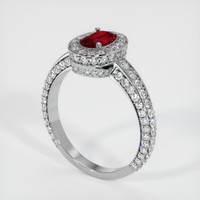 Ruby Ring 0.46 Ct., Platinum 950 Preview