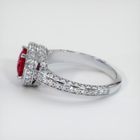 1.49 Ct. Ruby Ring, 10K White Gold 4