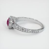 0.61 Ct. Ruby Ring, 14K White Gold 4