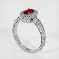Ruby Ring 0.46 Ct., 14K White Gold Preview