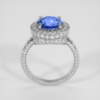 4.18 Ct. Blue Sapphire Ring, 14K White Gold 3