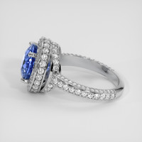 4.18 Ct. Blue Sapphire Ring, 14K White Gold 4