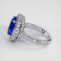 4.25 Ct. Sapphire Ring, 18K White Gold 4