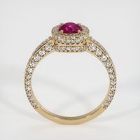 0.61 Ct. Ruby Ring, 14K Yellow Gold 3