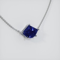 1.70 Ct. Sapphire Necklace, 14K White Gold 2