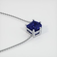 1.70 Ct. Sapphire Necklace, 14K White Gold 3