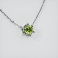 0.76 Ct. Sapphire Necklace, 14K White Gold 2