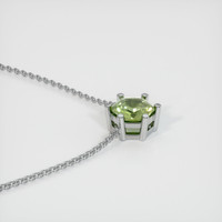 0.76 Ct. Sapphire Necklace, 14K White Gold 3