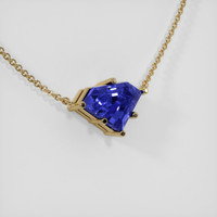 2.41 Ct. Sapphire Necklace, 14K Yellow Gold 2