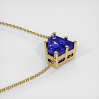 2.41 Ct. Sapphire Necklace, 14K Yellow Gold 3