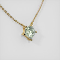 0.81 Ct. Sapphire Necklace, 14K Yellow Gold 2