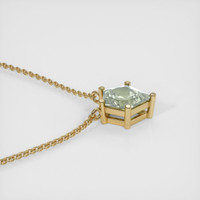 0.81 Ct. Sapphire Necklace, 14K Yellow Gold 3