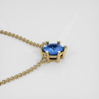 0.49 Ct. Sapphire Necklace, 18K Yellow Gold 3