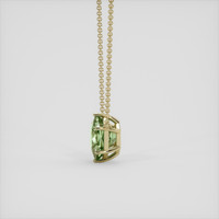 10.31 Ct. Green Prasiolite Necklace, 18K Yellow Gold 3
