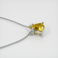 0.77 Ct. Sapphire Necklace, 14K White Gold 3