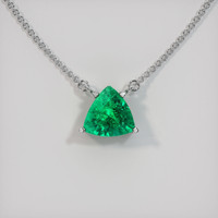 Emerald Necklace 1.53 Ct. 18K White Gold Preview