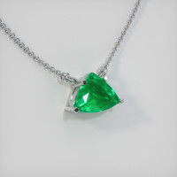 Emerald Necklace 2.32 Ct., 18K White Gold Preview