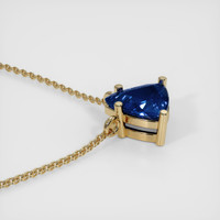 0.87 Ct. Sapphire Necklace, 14K Yellow Gold 3