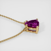 0.73 Ct. Sapphire Necklace, 14K Yellow Gold 3