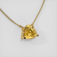 1.84 Ct. Sapphire Necklace, 14K Yellow Gold 2