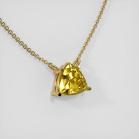 0.77 Ct. Sapphire Necklace, 14K Yellow Gold 2