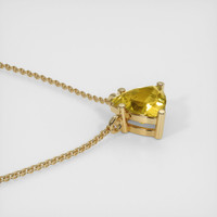 0.77 Ct. Sapphire Necklace, 14K Yellow Gold 3
