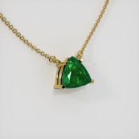Emerald Necklace 1.42 Ct. 18K Yellow Gold Preview