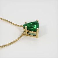 1.42 Ct. Emerald  Necklace - 18K Yellow Gold